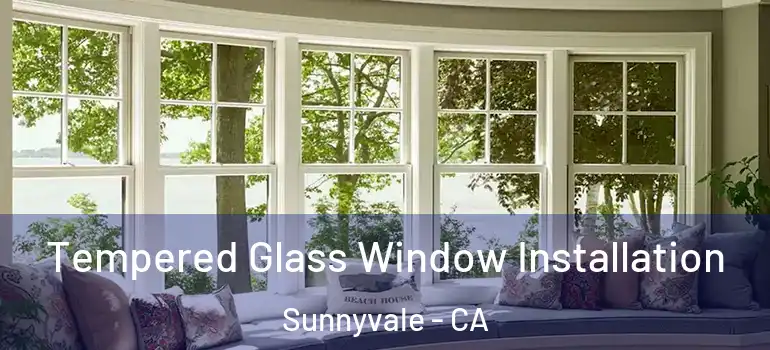  Tempered Glass Window Installation Sunnyvale - CA